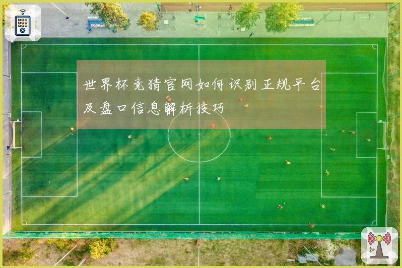世界杯竞猜官网如何识别正规平台及盘口信息解析技巧