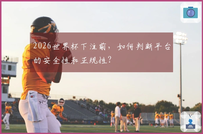2026世界杯下注前，如何判断平台的安全性和正规性？